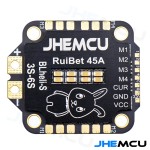 Hot Sale JHEMCU RuiBet 45A 3-6S Lipo BLHELI_S J_H_15.HEX 4in1 Brushless ESC Support Dshot600 30.5mm for RC FPV  Drones Parts DIY